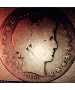 ½ Half Dollar Barber 90% Silver U.S Coin 1911 S San Francisco Mint 50C K... - £32.37 GBP