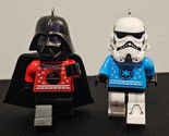 LEGO Star Wars Darth Vader &amp; Stormtrooper Hallmark Keepsake 2021 Ornaments - £45.37 GBP