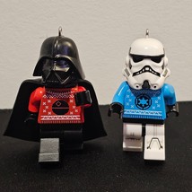 LEGO Star Wars Darth Vader &amp; Stormtrooper Hallmark Keepsake 2021 Ornaments - £45.53 GBP