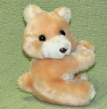 6&quot; 1991 Ftd Teddy Plush Bear Puppy Dog Stuffed Animal Clip On Sticky Hands Vtg - £8.46 GBP