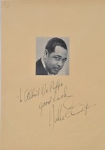 Duke Ellington Signed Photo Page - Jazz Orchestra w/COA - £262.98 GBP