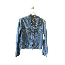 Vintage Silver Jeans Girls Size Large L Jean Jacket Button Up Denim - $29.69