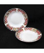 Gibson Windsor Christmas Holiday Bowl 8&quot;  Lot of 2 Xmas - $269.82 MXN