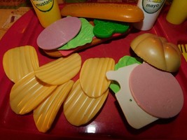 Subway Childrens Play Food Hoagie Sandwiches Chips Tray Daycare Educational Food - £19.77 GBP