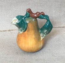 Vintage Sakura Hand Painted Pear Shaped Creamer Fruit Novelty Eclectic - £7.79 GBP