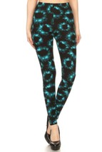 Women&#39;s Tie Dye Rinted, Full Length, High Waisted Leggings - £7.49 GBP