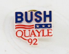 Vintage Political Pin “Bush /Quayle 92” Plastic NOS 6470 - £4.68 GBP