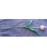 Gently Used Plastic and Cloth Tulip - GREAT FOR FALL CRAFTS - VGC - PINK... - £3.10 GBP