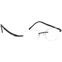 Silhouette Eyeglasses 7633 40 6052 Titan Black Chrome Rimless Austria 55[]19 145 - £118.14 GBP