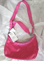 $125 LeSportsac Small Convertible Hobo Fuchsia Pink Solid Le Sportsac NWT - $27.77 CAD