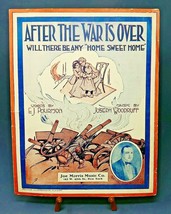 Pfeiffer Illustration Co. 1918 Colorful Antique Sheet Music Great Art Framing  - £9.03 GBP