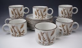 Lot Of 8 W.R. Midwinter Wild Oats (Stonehenge) Cup &amp; Saucer Set(S) Excellent - £71.64 GBP