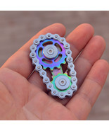 Hot Sale Bicycle Chain Gear Fidget Spinner Rainbow Plating Sprockets  - £23.53 GBP