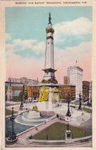 Soldiers&#39; and Sailors&#39; Monument Indianapolis Indiana IN Postcard B05 - £2.38 GBP