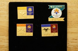 Lot Olympic Souvenir Pins 2002 Salt Lake City Braille Courage Culture Co... - $19.79