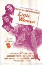 Little Women Original 1962R Vintage One Sheet Poster - £262.98 GBP