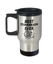 Stonemason Travel Mug - Best Stonemason Ever - Funny Gift for Stone Mason - Car  - £18.17 GBP