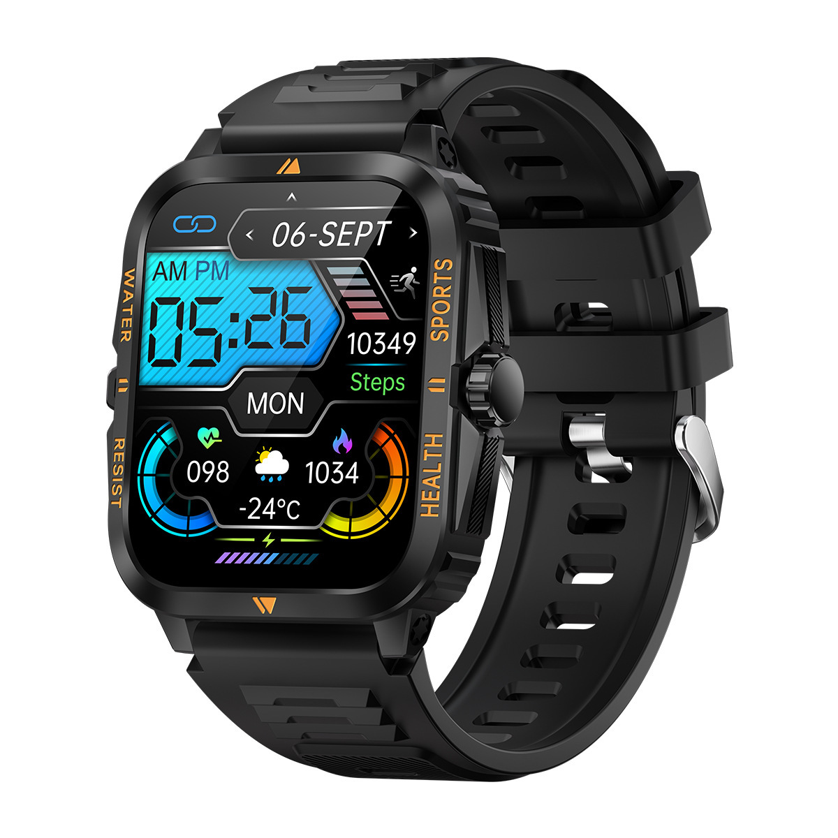 Outdoor Three-Proof Smart Watch 30 Meters Deep Waterproof Swimming Bluetooth Cal