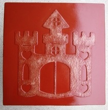 Whimsical Castle Stepping Stone Mold #1 Use Concrete Make 18x18 Stones For $2 Ea image 4