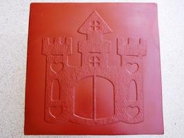 Whimsical Castle Stepping Stone Mold #1 Use Concrete Make 18x18 Stones For $2 Ea image 3