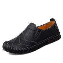 Spring Autumn Men Shoes Loafers Slip-ons Loafer Casual Leather Footwear Handmade - £58.95 GBP
