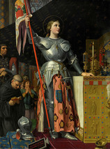 framed canvas art print giclée joan of arc at the coronation of charles 12&quot;X16&quot; - £35.76 GBP