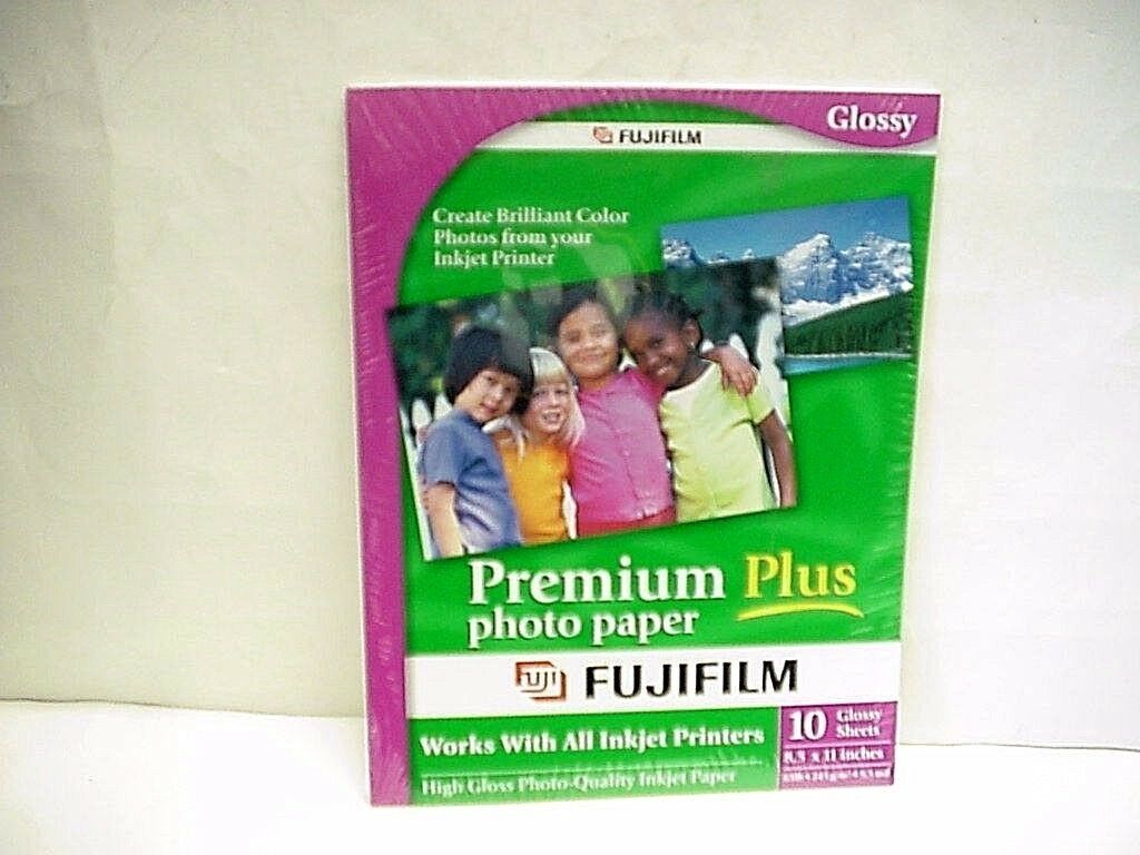 Fujifilm Premium Plus Color 8-1/2 x 11 Glossy Photo Paper  10 sheets - $6.92
