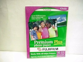 Fujifilm Premium Plus Color 8-1/2 x 11 Glossy Photo Paper  10 sheets - £5.43 GBP