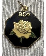 Beta Sigma Phi Vintage Yellow Rose 1” Sorority Charm - €25,54 EUR