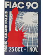 Fiac World Fair Contemporary Art -Original Large Poster PALAIS-1990 - $178.59