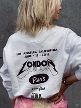 City Graphic  Sweatshirts Woman Autumn Winter Cotton Fleece Cozy Pullovers Femme - £131.82 GBP