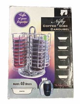 Nifty Solutions T-Discs Pod Carousel Holder Coffee Storage Organizer 40 Cup Rack - £9.90 GBP