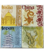 Set of 4 Pier 1 One Asia Earthenware Square Desert Plates 6x6” - $24.95