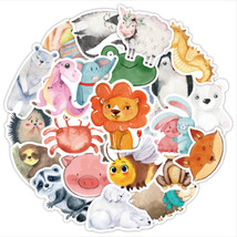 80Pcs Waterproof Cute Watercolor Animals Sticker Pack For Laptop Water Bottle Ne - £10.13 GBP