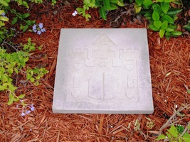 Whimsical Castle Stepping Stone Mold #1 Use Concrete Make 18x18 Stones For $2 Ea image 2