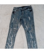 Ashley Stewart Foil and Distressed Accent 5 Pocket Denim Jeans (Size 12)... - €20,86 EUR