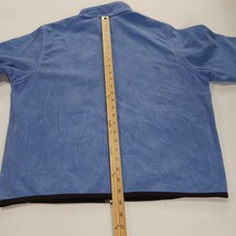 Woolrich John Rich And Bros Women's Blue Full Zip Fleece Jacket Pockets Size L image 7