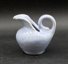 Niloak Pottery Blue Miniature 3” Pitcher Rustic Glossy Glaze - $253.93 MXN
