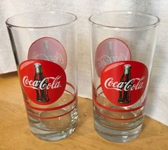 Vtg. Coca Cola Glasses 5 1/2 inch (2) - £8.87 GBP