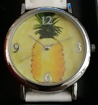 Avon Summer Quencher Watch &quot;Pineapple&quot; White (Quartz Movement, Strap Band) ~ New - £11.66 GBP