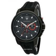 Montre chronographe homme Maserati Sfida R8851123007 en acier inoxydable noir... - £141.61 GBP