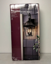 Home Decorators Glenneyre Large Espresso Bronze 2-Light Wall Lantern Clear Glass - £51.33 GBP
