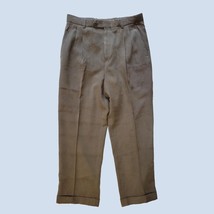 Joseph &amp; Feiss Men Dress Pants Size 32x30 Polyester Pleated Cuffed - £13.18 GBP