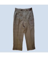 Joseph &amp; Feiss Men Dress Pants Size 32x30 Polyester Pleated Cuffed - £12.87 GBP