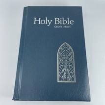 Holy Bible KJV Giant Print w/ Concordance Reference Red Letter Padded Cover 1976 - $14.65