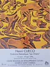 Henri Cueco - &quot; I Cani - Originale Exhibition Poster - Manifesto - 1996 - £139.68 GBP