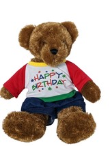 Dan Dee Buttery Soft Dress Me Differently Everyday Brown Teddy Bear Plush 18.5&quot; - £16.62 GBP