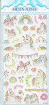 3D Unicorn Horse Fairy Tales Arts Kindergarten Sticker Size 19x10 cm/7.5x4 inch - £3.98 GBP