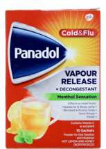 Panadol Cold And Flu Lemon, Honey Vapour Release, Menthol Sensation - 10 Sachets - £31.93 GBP