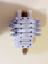 SMC Manifold with 4 x SMC SY5240-5L0ZD solenoid valves - £340.08 GBP